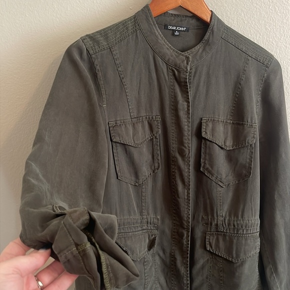 DEAR JOHN DENIM | Jacket | Sz S. Dear John Utility Olive Hunter Green Jacket - Picture 6 of 16
